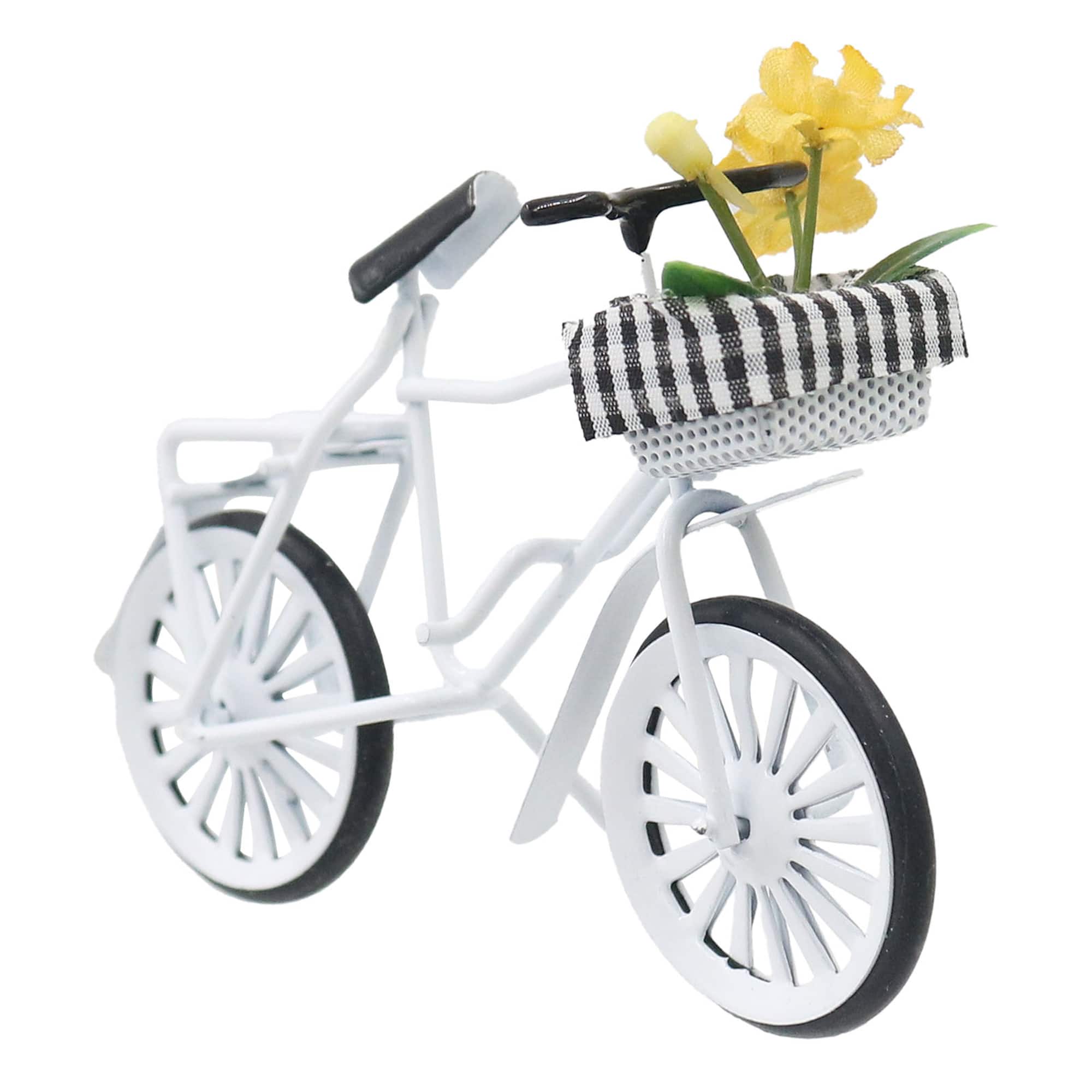 Mini White Bicycle Decoration by Ashland®